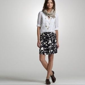 JCrew Silk/wool deco print mini skirt - size 2